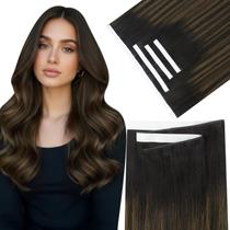 Extensões de cabelo com fita adesiva Sunny Hair 18 polegadas Brown Balayage