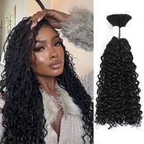 Extensões de cabelo Coolbeeza Curly Human Braiding 40cm 100g x2