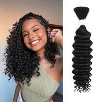 Extensões de cabelo Coolbeeza Human Braiding Hair 14cm Deep Wave