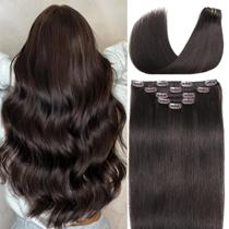 Extensões de cabelo Craineld Dark Brown 100% Remy Human Hair