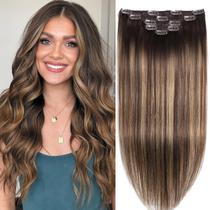 Extensões de cabelo Craineld Real Human Hair 40 cm 80 g 5 unidades