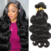 Extensões de Cabelo CSCHS Body Wave 20-24 Polegadas Preto Natural Extensões de Cabelo CSCHS Body Wave 20-24 Polegadas Preto Natural