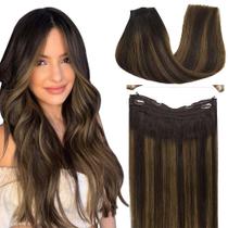 Extensões de cabelo de arame GOO GOO Real Human Hair 14 polegadas 75g Extensões de cabelo de arame GOO GOO Real Human Hair 14 polegadas 75g