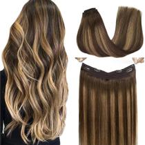 Extensões de cabelo de arame GOO GOO Real Human Hair 40cm 95g