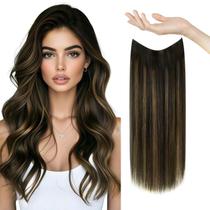 Extensões de cabelo de arame Sunny Real Human Hair 50 cm, marrom mais escuro Extensões de cabelo de arame Sunny Real Human Hair 50 cm, marrom mais escuro