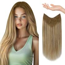 Extensões de cabelo de arame Sunny Real Human Hair 60 cm castanho claro Extensões de cabelo de arame Sunny Real Human Hair 60 cm castanho claro