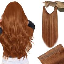 Extensões de cabelo de arame YoungSee Copper Human Hair 70g 30cm