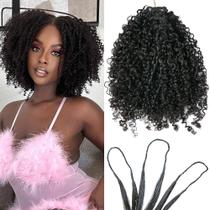 Extensões de cabelo de crochê Ssawhair Afro Kinky Curly 16 polegadas 60g