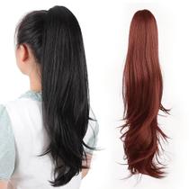 Extensões de cabelo de rabo de cavalo HSPHTM Auburn Synthetic 139g