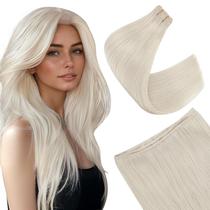 Extensões de cabelo de trama Easyouth Extensões de trama de cabelo humano liso loiro branco Suavidade costurada em extensões de cabelo de trama Cabelo humano loiro costurar em feixes Cabelo humano curto de 12 polegadas 70G Extensões de cabelo de trama Easyouth Extensões de trama de cabelo humano liso loiro branco Suavidade costurada em extensões de cabelo de trama Cabelo humano loiro costurar em feixes Cabelo humano curto de 12 polegadas 70G