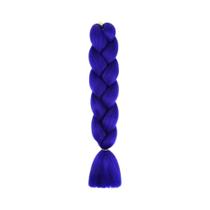 Extensões De Cabelo De Trança Sintética Ombre De 24 Polegadas Preto Marrom Loiro Rosa Azul Vermelho