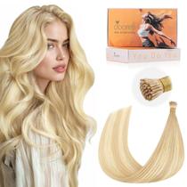 Extensões de cabelo DOORES Itip Real Human Hair 50g/50s 50cm Extensões de cabelo DOORES Itip Real Human Hair 50g/50s 50cm