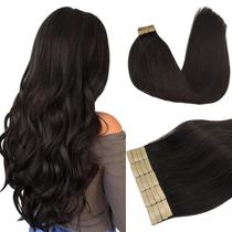 Extensões de cabelo DOORES Tape em Remy Human Hair Dark Brown