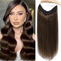 Extensões de cabelo Doupor Invisible Wire Real Human Hair 22 polegadas