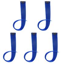 Extensões de cabelo Flying Beauty Blue Cabelo humano de 18 polegadas, 5 unidades