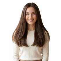 Extensões de cabelo Full Shine Genius Weft 14 polegadas 50 g castanhas Extensões de cabelo Full Shine Genius Weft 14 polegadas 50 g castanhas