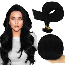 Extensões de cabelo Full Shine Ktip Human Hair 18cm 50g Jet Black