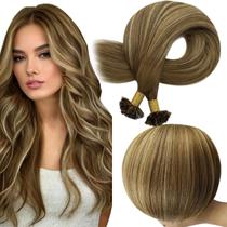 Extensões de cabelo Full Shine Ktip Remy Human Hair 14 cm, cor 4/24/4