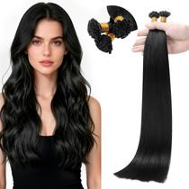 Extensões de cabelo Full Shine Mini Flat Tip 24" 50g 1B Black Extensões de cabelo Full Shine Mini Flat Tip 24" 50g 1B Black