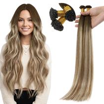 Extensões de cabelo Full Shine Mini Flat Tip 50g 20cm 3/8/22 Extensões de cabelo Full Shine Mini Flat Tip 50g 20cm 3/8/22