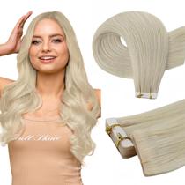 Extensões de cabelo Full Shine Remy Tape Virgin Hair Blonde 40cm Extensões de cabelo Full Shine Remy Tape Virgin Hair Blonde 40cm