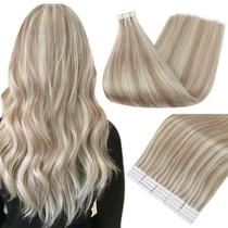 Extensões de cabelo Full Shine Tape em cabelo loiro Remy de 18 cm