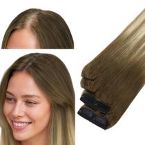 Extensões de Cabelo GOO GOO 20 polegadas, Cabelo Humano Remy, 4 Peças