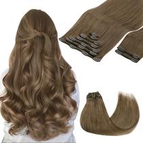 Extensões de cabelo GOO GOO Clip em 20 polegadas, 150 g, 9 unidades, marrom acinzentado Extensões de cabelo GOO GOO Clip em 20 polegadas, 150 g, 9 unidades, marrom acinzentado