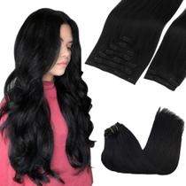 Extensões de cabelo GOO GOO Clip em 20 polegadas, 150 g, 9 unidades, preto azeviche Extensões de cabelo GOO GOO Clip em 20 polegadas, 150 g, 9 unidades, preto azeviche