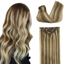 Extensões de cabelo GOO GOO Clip em cabelo humano real 20 polegadas 120g Extensões de cabelo GOO GOO Clip em cabelo humano real 20 polegadas 120g