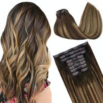Extensões de cabelo GOO GOO Clip em cabelo humano real 20 polegadas 180g