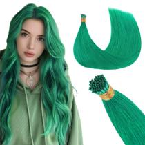 Extensões de cabelo GOO GOO Colored I Tip 18 polegadas 50g 50g 50s Green
