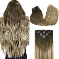 Extensões de cabelo GOO GOO Real Human Hair 14 polegadas 120 g 7 unidades