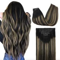 Extensões de cabelo GOO GOO Real Human Hair 20 polegadas 130 g 7 unidades