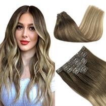 Extensões de cabelo GOO GOO Real Human Hair 22 polegadas 160 g 7 unidades Extensões de cabelo GOO GOO Real Human Hair 22 polegadas 160 g 7 unidades