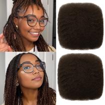 Extensões de cabelo Haftaluv Afro Kinky Curly 10 polegadas Chocolate Extensões de cabelo Haftaluv Afro Kinky Curly 10 polegadas Chocolate