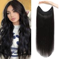 Extensões de cabelo Halo Doupor Natural Black Remy Human Hair
