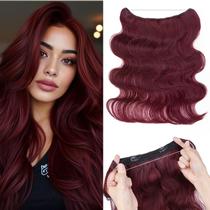 Extensões de cabelo Halo Rich Choices Wave 30cm 99J Burgundy Extensões de cabelo Halo Rich Choices Wave 30cm 99J Burgundy