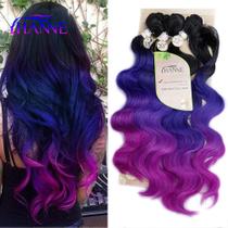 Extensões de cabelo HANNE Ombre Color Synthetic Body Wave 350g Extensões de cabelo HANNE Ombre Color Synthetic Body Wave 350g