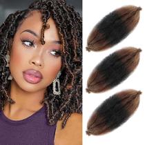 Extensões de cabelo Hbegant Marley Twist Braiding 40 cm, 3 pacotes