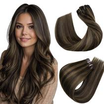 Extensões de cabelo Hetto Clip em cabelo humano marrom mais escuro Extensões de cabelo Hetto Clip em cabelo humano marrom mais escuro
