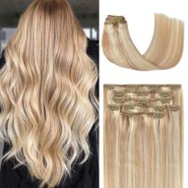 Extensões de cabelo Honsoo Golden Brown to Blonde 70g 30cm Extensões de cabelo Honsoo Golden Brown to Blonde 70g 30cm