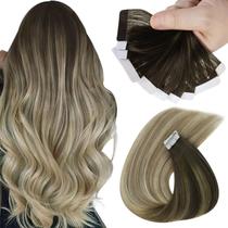 Extensões de cabelo humano com fita adesiva Sunny Hair Ombre Dark Brown-Blonde Extensões de cabelo humano com fita adesiva Sunny Hair Ombre Dark Brown-Blonde