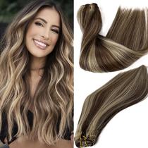 Extensões de Cabelo Humano Smartinnov Ombre Loiro Marrom - 30cm