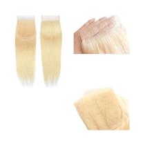 Extensões De Cabelo Humano Virgem Brasileiro Remy Liso 613 Com Fechamento De Renda Suíça