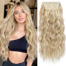 Extensões de cabelo KookaStyle Beach Blonde sintéticas 60 cm 4 unidades