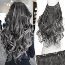 Extensões de cabelo KookaStyle Invisible Wire Long Wavy 50cm Grey