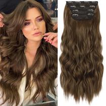 Extensões de cabelo KookaStyle Long Wavy Chestnut Brown 50cm 190g