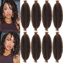 Extensões de cabelo Kossys Springy Afro Twist 16 cm 1B/30 (pacote com 8)