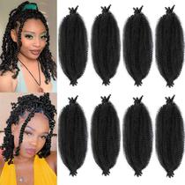 Extensões de cabelo Kossys Springy Afro Twist 16 cm, 8 pacotes